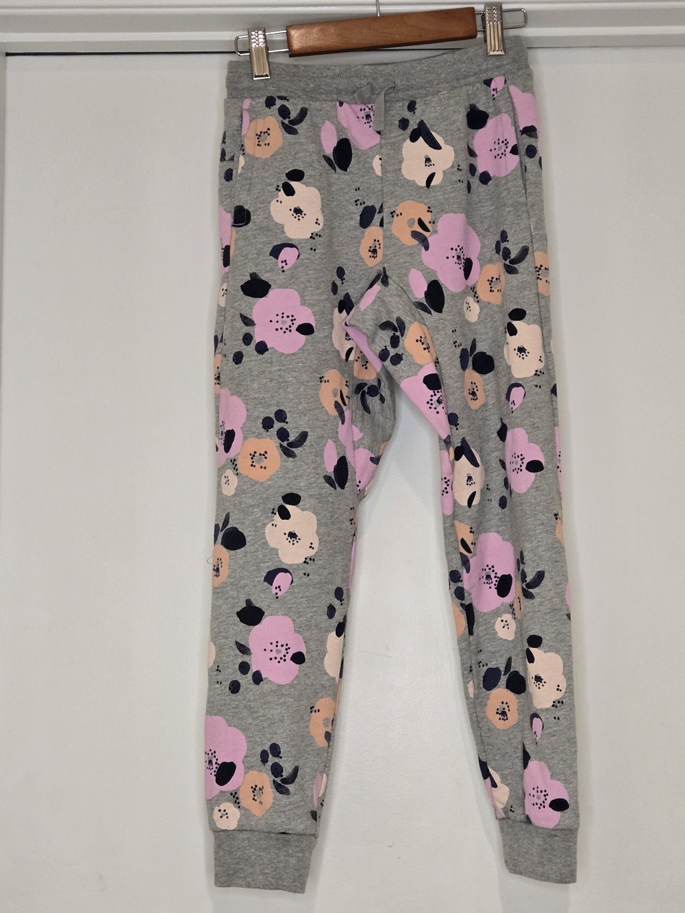 Tea Collection Easy Fit Jogger Pants with Pink & Peach Flowers